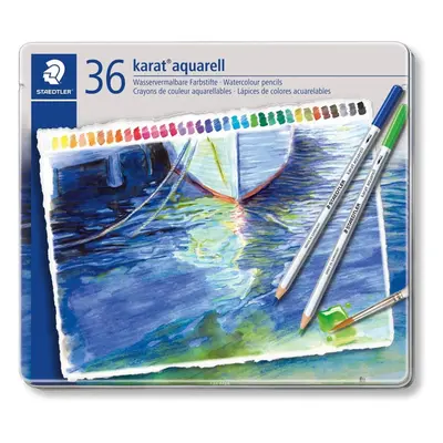 Staedtler karat aquarell watercolour pencils tin set of assorted colours