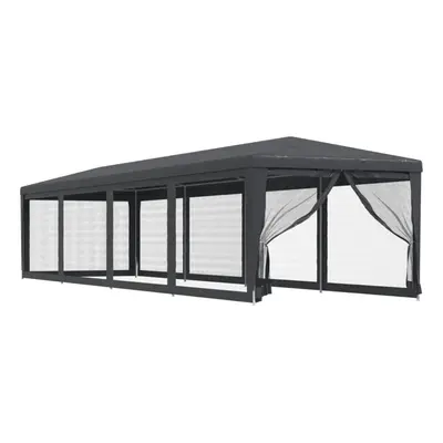 (Anthracite, x x cm (L x W x H)) vidaXL Party Tent with Mesh Sidewalls Canopy Gazebo Multi Colou