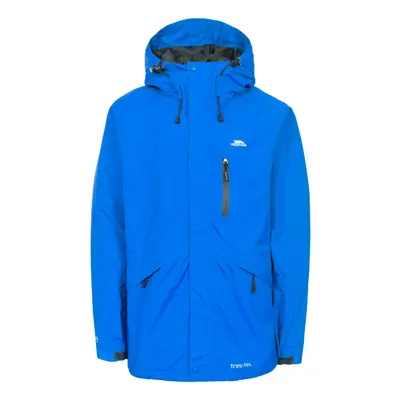 (M, Blue) Trespass Mens Corvo Hooded Full Zip Waterproof Jacket/Coat