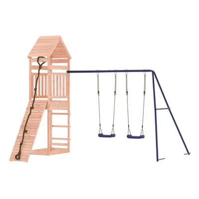 (solid douglas wood) vidaXL Outdoor Playset Playhouse Play Tower Playground Set Solid Wood Dougl