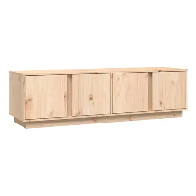 (natural) vidaXL Solid Wood Pine TV Cabinet Indoor TV Console Media Unit Multi Colours