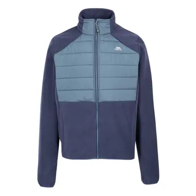 (S, Navy) Trespass Mens Fleece Full Zip Hybrid Maguire