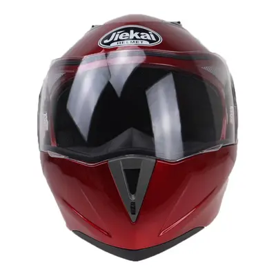 (Red, XL) Safe Double VisorMotorcycle Helmets