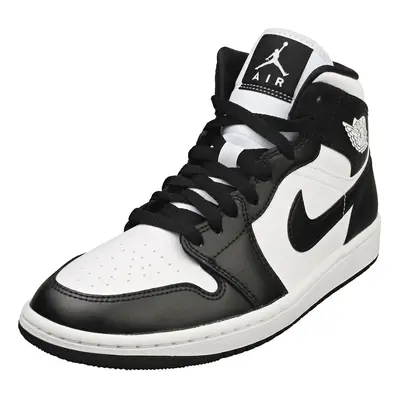 (8) Nike Air Jordan Mid Womens Fashion Trainers in White Black