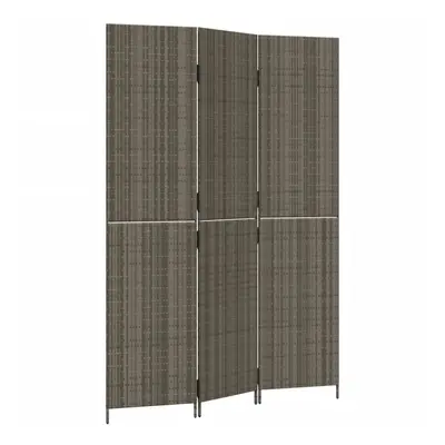 vidaXL Room Divider Panels Privacy Screen Balcony Screen Grey Poly Rattan