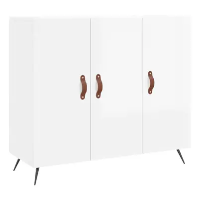 (high gloss white) vidaXL Sideboard Storage Cabinet Side Cabinet Cupboard White Engineered Wood