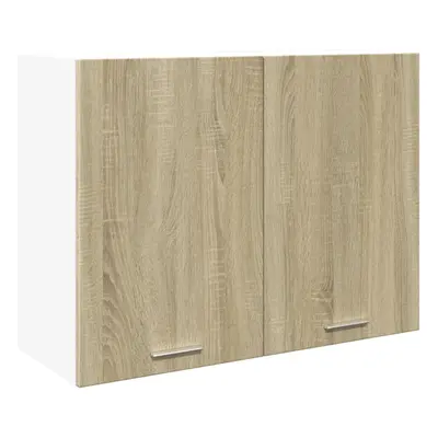 vidaXL Hanging Cabinet Wall Mounted Storage Cabinet Sonoma Oak Engineered Wood