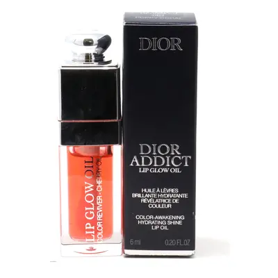 (061 Poppy Coral) Dior Dior Addict Lip Glow Oil 0.20oz/6ml New With Box