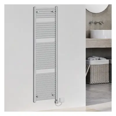 (1800x500mm, Chrome) WarmeHaus Electric Heated Towel Rail Straight Thermostatic Bathroom Towel R