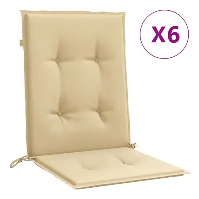 (melange beige, x x cm/ pcs) vidaXL Lowback Chair Cushions Seat Cushion Seat Pad Pillow Sofa Cus