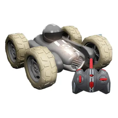 (Grey) 1/24 RC Car 4WD Stunt 2.4GHZ Remote Control 360Rotating Auto Demo