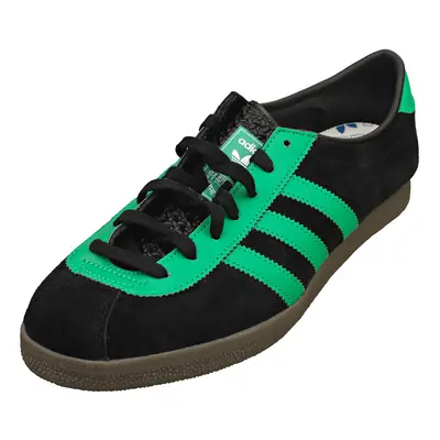 (9) adidas London Mens Casual Trainers in Black Green