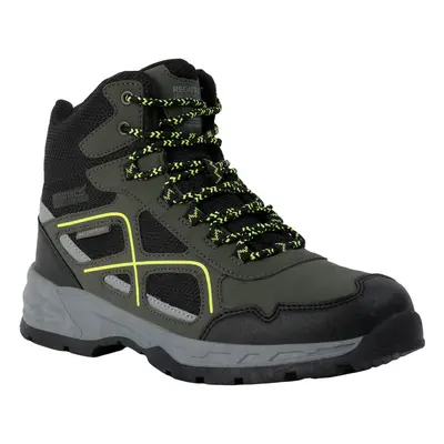 (9 UK, Dark Khaki/Lime Punch) Regatta Mens Vendeavour Walking Boots