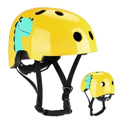 (Yellow) Children's Bicycle Helmet Cycling Safety Caps EPS Durable Acooter Balance Bike Helmet P