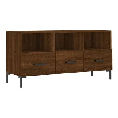 vidaXL TV Cabinet TV Unit Media Cabinet TV Stand Brown Oak Engineered Wood