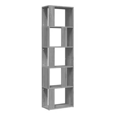 (grey sonoma) vidaXL Book Cabinet/Room Divider Book Stand Bookcase Shelf Engineered Wood