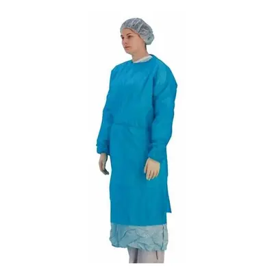 Premier Disposable Long Sleeved Gown, Stockinette Cuffs, Blue, Pack of (5519)