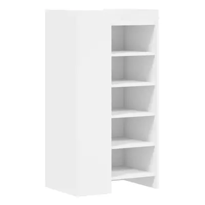 vidaXL Shoe Cabinet Shoe Storage Cupboard Shoe Rack White Engineered Wood