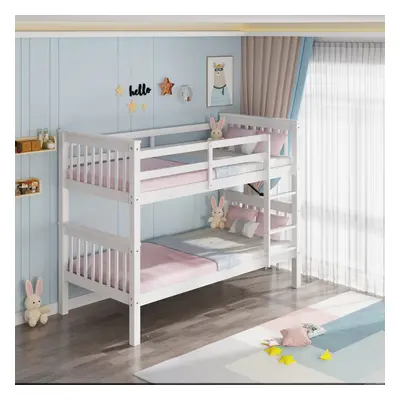 OLIVER WHITE WOODEN BUNK BED - SINGLE