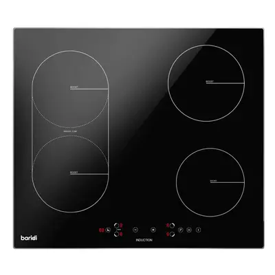 60cm Bridge Zone Induction Hob, Zones, Boost Function, Power Settings, 2800W - DH178