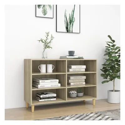 vidaXL Sideboard Sonoma Oak Chipboard Book Storage Cabinet Standing Shelf Home