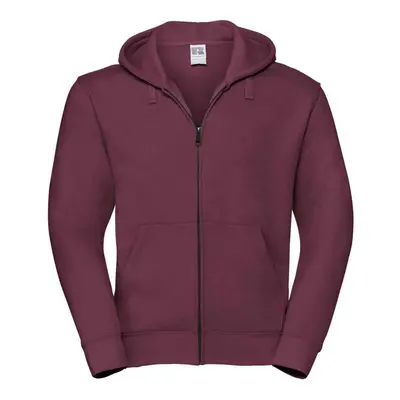 (XS, Burgundy) Russell Mens Authentic Hooded Sweatshirt