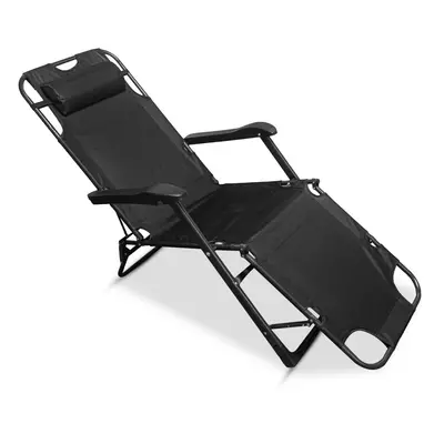 ROYALFORD Portable Folding Reclining Camping Chair - Sun Lounger