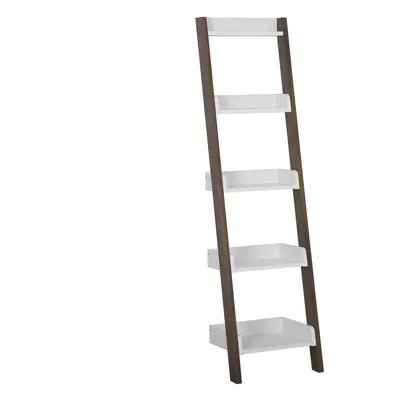 4 Tier Bookcase MOBILE DUO Brown/ White