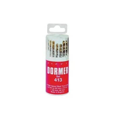 Dormer A094419 No.419 HSS TiN Coated Drill Set of 1.00mm-10.00mm x 0.5mm