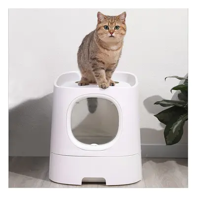 (Type B) Cat Litter Box Deodorant Antibacterial Splash Proof for Pet