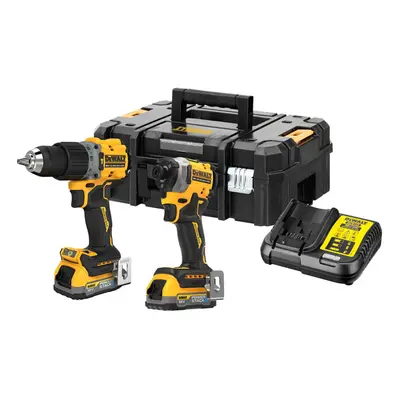 Dewalt Dewalt DCK2050E2T 18V XR Combi Drill & Impact Driver Twin Pack (2 x Powerstack Batteries)