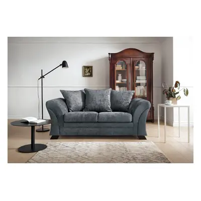 (Dark Grey) FARROW CRUSHED CHENILLE SEATER SOFA