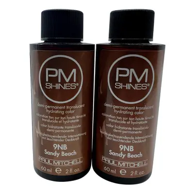 Paul Mitchell PM Shines Demi Permanent Color 9B Sandy Beach OZ Set of