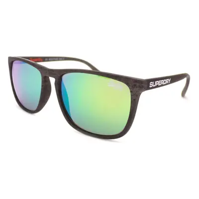 SUPERDRY Sunglasses SHOCKWAVE Matte Grey/ Green Mirror CAT.3 Lens