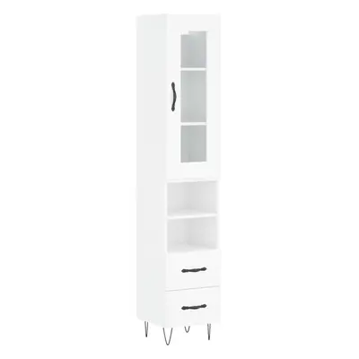 (high gloss white, drawers shelves) vidaXL Highboard Sideboard Storage Cabinet Home Side Cabinet