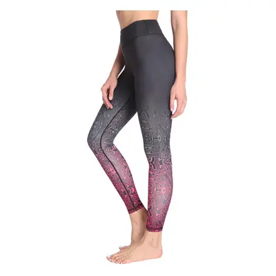 (Red, M) Women's Outdoor Sports Yoga Pants Fitness Workout Running Leggings Tights