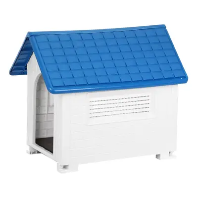 (Blue) Foldable Plastic Pets Dogs Houses Cages Small Outdoors Waterproof Warm Removable Washable