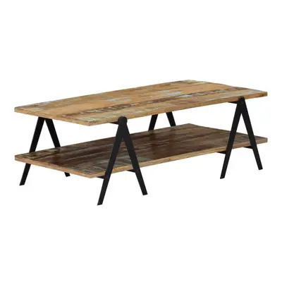 vidaXL Coffee Table Solid Reclaimed Wood 115x60x40cm Living Room Accent Table