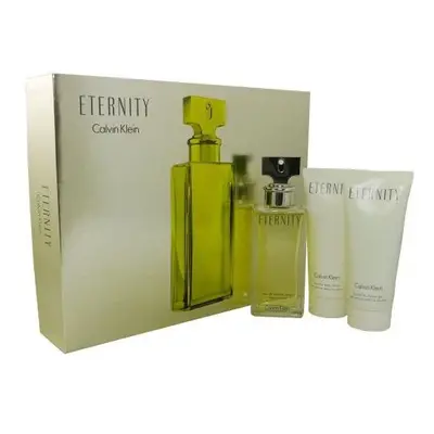 Eternity Pcs Set For Women: 3.4 Edp Sp + 3.4 Body Lotion + 3.4 Shower Gel