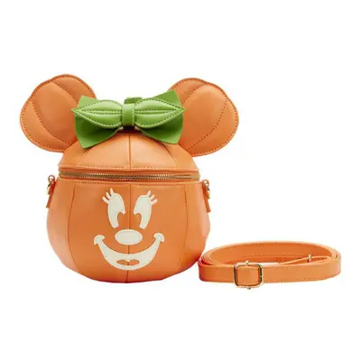 Disney Minnie Mouse Pumpkin Glow Face Crossbody Bag