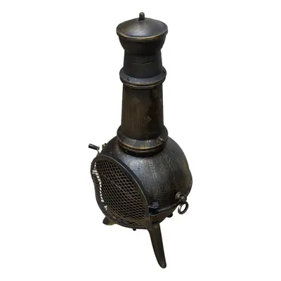 Chimenea Outdoor Patio Heater Cast Iron Garden Fire Pit Burner for Wood Logs