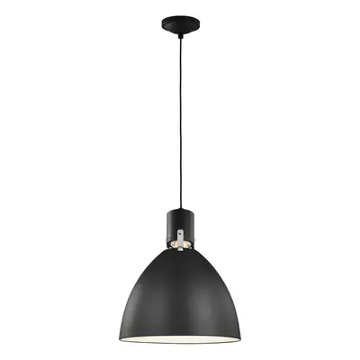 1 Bulb Ceiling Pendant Light Fitting Matte Black LED 8W Bulb