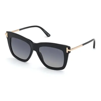 Tom Ford Dasha TF822 01D Shiny Black/Smoke Polarised Sunglasses