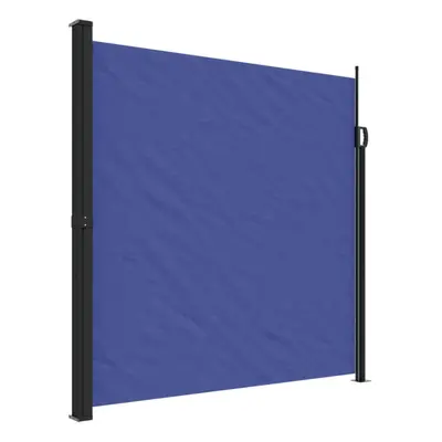 vidaXL Retractable Side Awning Outdoor Privacy Screen Shade Blue 200x600 cm