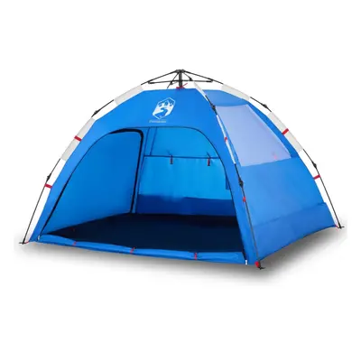 vidaXL Beach Tent 2-Person Shelter Tent Azure Blue Quick Release Waterproof