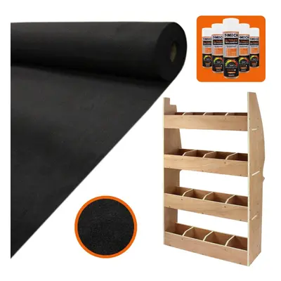 Camper Van Lining Black Way Stretch & Citroen Berlingo Racking Tool Storage