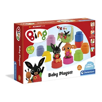 Clemmy-Brick Playset Bing Characters and Booklet Set Soft Construction Children Months - Made in