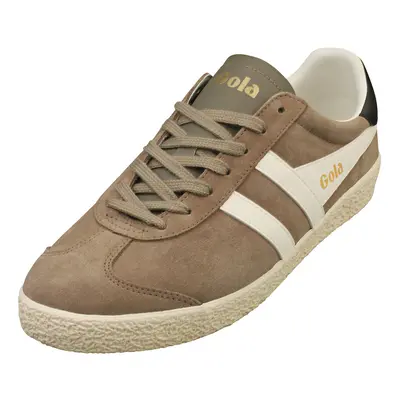 (11) Gola Medallist Mens Casual Trainers in Rhino Off White