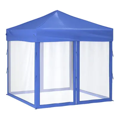 (blue, x x cm) vidaXL Folding Party Tent with Sidewalls Pavilion Marquee Multi Colours/Sizes