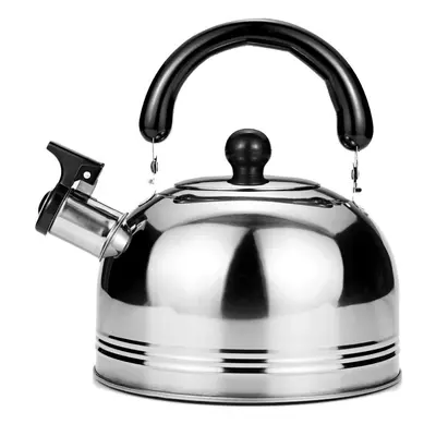 (2L) Kettle Stainless Steel Tea Induction Whistling Eletric Hob Pot Flat Base 2/3/4L